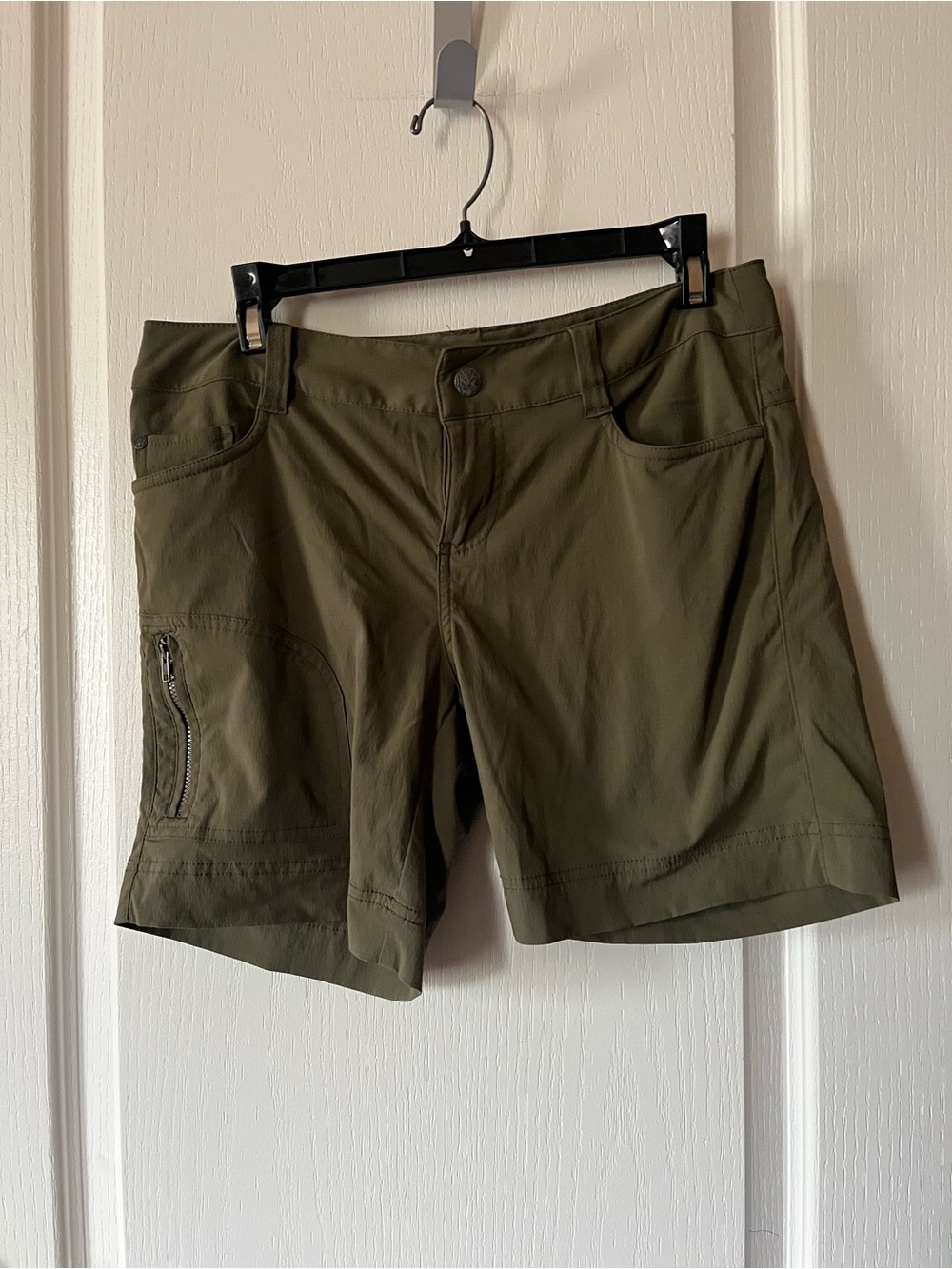 Prana Olive Green Outdoor Utility Shorts